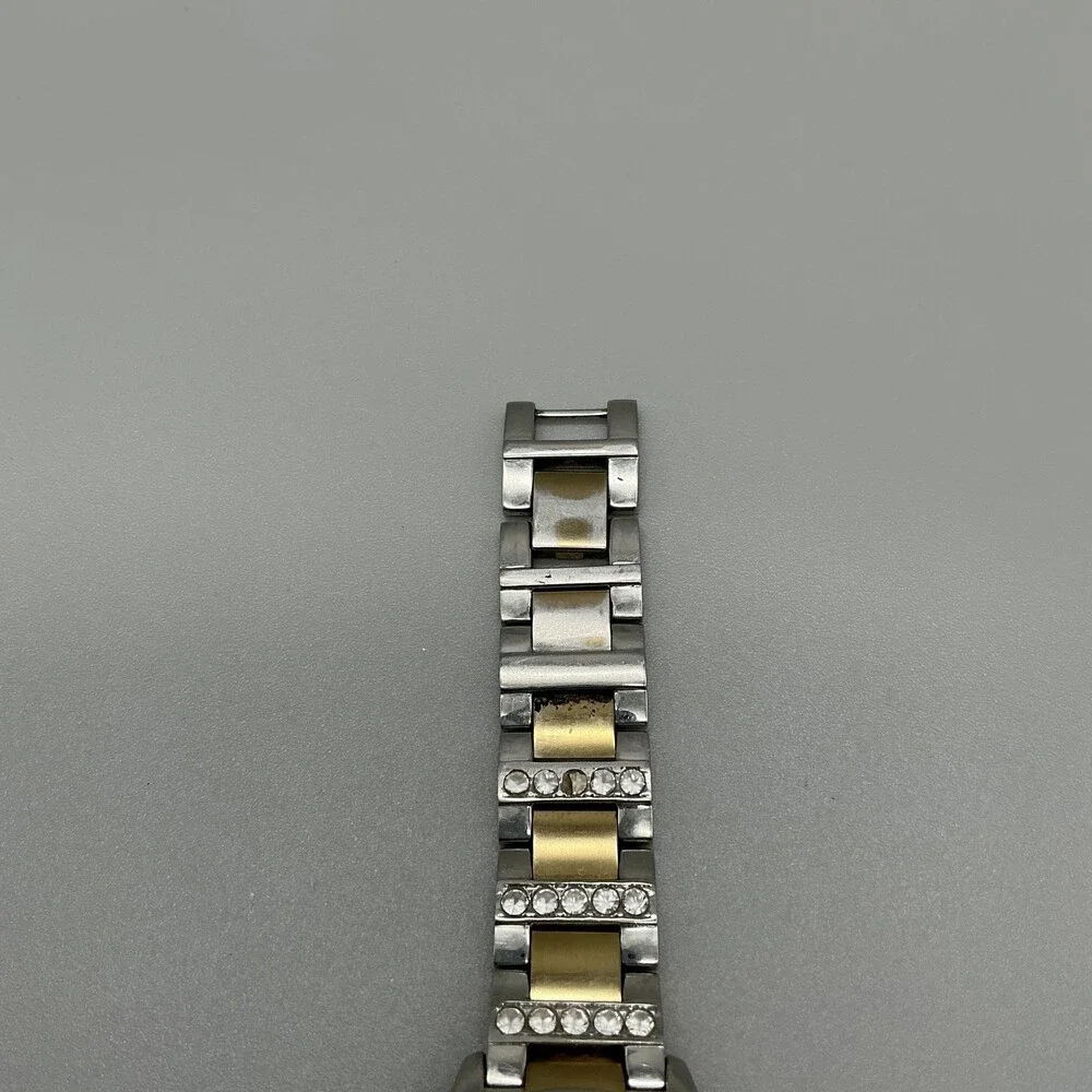 Fossil Jesse ES2409 Womens Watch 34mm Two Tone Crystal Bezel New Battery